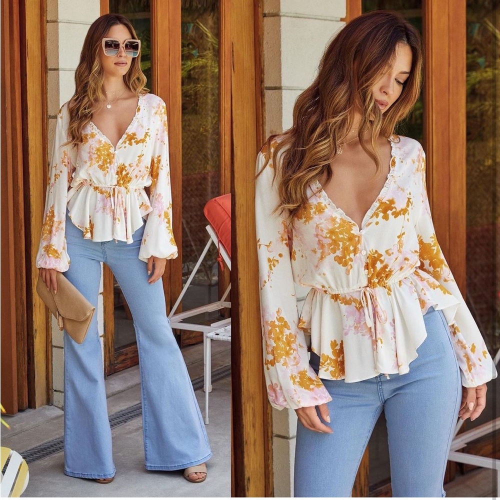 VICI Tenly Adjustable Floral Top
